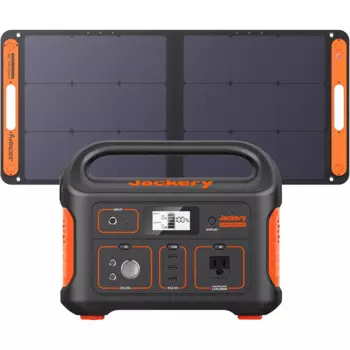 Солнечный генератор Explorer 500,518Wh портативная электростанция, литиевый аккумулятор с 1 xsolarсага 100 для RV Road Trip кемпинга
