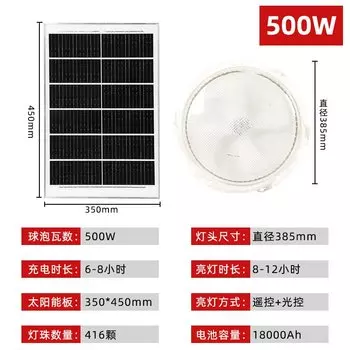 Солнечный потолочный светильник 60/500 Вт