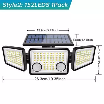 Солнечный светильник AMARYLLIS с двумя датчиками движения