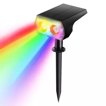 Солнечный светильник IP65 48 светодиодов RGB