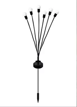 Солнечный светильник Yueyi, теплый RGB, 6 светодиодов