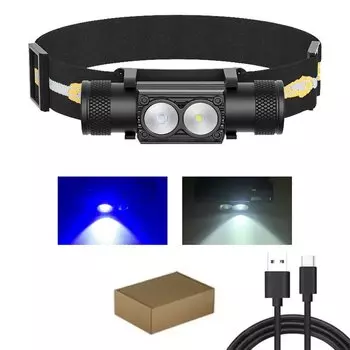 Sololandor Налобный фонарь белый+синий