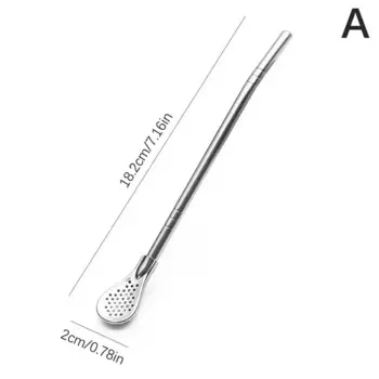 Соломенная ложка MOONBIFFY из нержавеющей стали