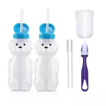 Соломенные чашки Honey Bear 8 унций 2 шт.