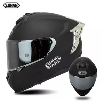 SOMAN анфас шлем мужской мотоциклетный шлем двойной козырек линзы гоночные мото аксессуары ECE DOT фарровары Cascos Capacete женские