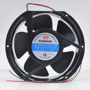 SOMREAL XY17251B DC 24В 0.60A 172x150x51 мм 2-проводной Вентилятор охлаждения сервера