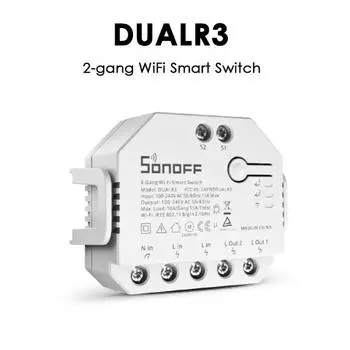 Sonoff Dual-r3 Lite Mini 2-канальный 2-позиционный переключатель Wi-Fi Smart Switch