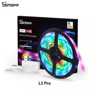 SONOFF L3 Pro RGBIC умная светодиодная лента 5 м