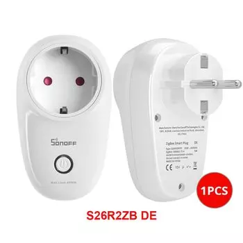 SONOFF S26 R2 ZigBee умный штепсель 16А