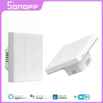 SONOFF T5 TX Ultimate Smart Wall Switch Полносенсорный доступ Светодиодный светильник Edge Многосенсорный пульт дистанционного управления EWeLink через Alexa Google