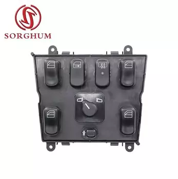 SORGHUM Кнопка переключателя стеклоподъемника SORGHUM 1638206610 для Mercedes-Benz W163 ML320 ML400 ML430 ML500 1998 2005 A1638203010 A1638206610