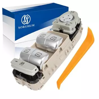 СОРГУМ А 2139054803 A 2229051904 Черный, бежевый, коричневый, главный переключатель окна с одной кнопкой для Mercedes Benz E Class W213 W222 W447