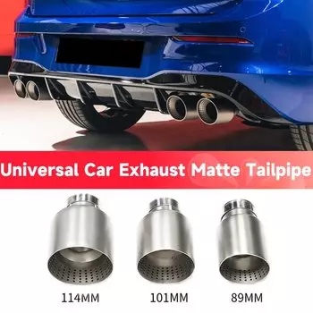 Сотовая сетка из матовой нержавеющей стали, автомобильный глушитель, наконечник, трубка, модель для VW GTI MK7 Golf 7, выхлопная насадка