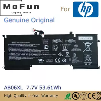 Совершенно новый оригинальный AB06XL 7,7 V 53.61Wh Аккумулятор для ноутбука HP Envy 13-AD000 серии 13-AD023TU 13-AD026TU