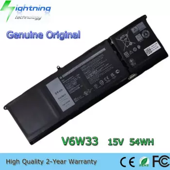 Совершенно новый оригинальный аккумулятор для ноутбука V6W33 15 В 54 Втч для Dell Inspiron 5515 Vostro 5510 5515 серии 0WV3K8 0VKYJX G91J0