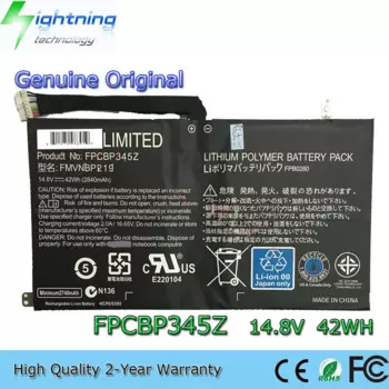 Совершенно новый оригинальный FPCBP345Z 14,8 в 42Wh Аккумулятор для ноутбука Fujitsu LifeBook UH572 FMVNBP219 FPB0280