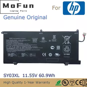 Совершенно новый оригинальный SY03XL 11,55 V 60.9Wh Аккумулятор для ноутбука HP Chromebook X360 14-DA0011DX G1 HSTNN-DB8X