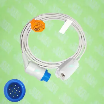Совместим с пульсоксиметром Biolight M7000, M9000,M9500, датчиком spo2 с зажимом для пальцев взрослых, 12 контактов.