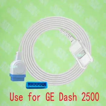 Совместим с пульсоксиметром GE Dash 2500,4000, кабелем адаптера датчика Spo2, GE 11pin на DB9F.