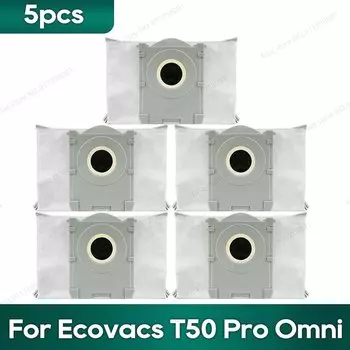 Совместимость с Ecovacs T50 Pro Omni, аксессуары, основная боковая щетка, фильтр Hepa, тряпка, мешок для пыли, запасные части