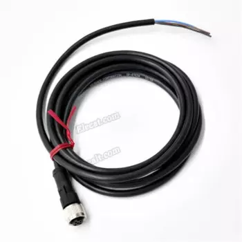 Совместимый женский 2 м соединительный кабель PUR M12 прямой для серии LR