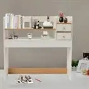 Современная белая настольная книжная полка, книжная полка с двумя ящиками, настольный органайзер для хранения