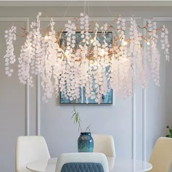 Современная хрустальная люстра, Золотая Подвесная лампа для гостиной, латунная зеркальная Люстра для столовой, подвесное освещение