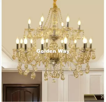 Современная Коньячная люстра Хрустальная под серебро осветительная арматура Роскошная 18л светодиодная большая Хрустальная люстра для гостиной