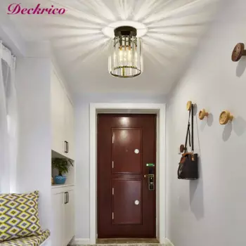 Современная Минималистичная Скандинавская потолочная лампа люстры для спальни коридора декоративное освещение роскошная хрустальная люстра Plafon Luminaria