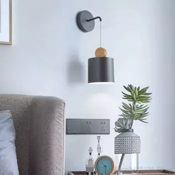 Современная Минималистичная железная настенная лампа, светодиодный светильник для спальни, прикроватного столика, фоновое бра для гостиной, светильники для коридора