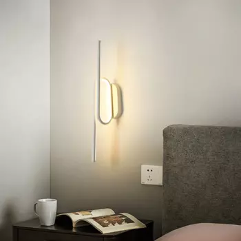 Современная настенная лампа для гостиной, светодиодный светильник на стену в скандинавском стиле, минималистичный ночник для столовой, бра и люстры