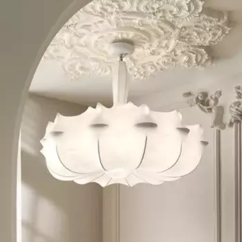 Подвесная люстра VIGOUS ваби-саби из шелка