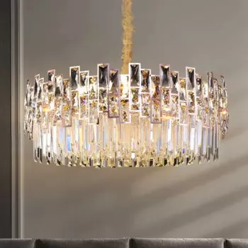 Современная роскошная хрустальная люстра для гостиной, декоративная люстра с полым дизайном, Золотая Коммерческая Люстра для отеля