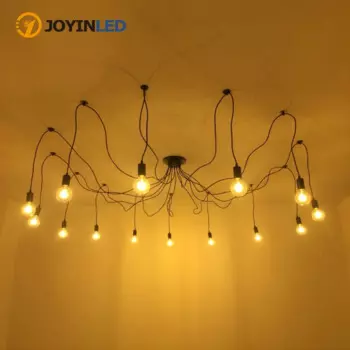 Современная шикарная промышленная обеденная люстра, освещение «сделай сам», 8/10 головок, античный классический потолочный светильник-паук, искусственная подвеска