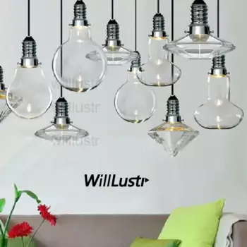 Современная стеклянная Подвесная лампа Facon de Венецианская хрустальная лампа для гостиничного магазина, кафе, бара, Потолочная люстра, Подвесная лампа светодиодный