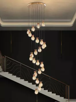 Современная светодиодная Подвесная лампа для лестницы, потолочный светильник для гостиной, столовой, детской комнаты, люстра с освещением в стиле лофт