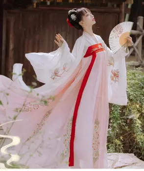 Современное женское винтажное платье hanfu, старинное китайское платье Hanfu, женское ролевое платье, Женский карнавальный костюм на Хэллоуин