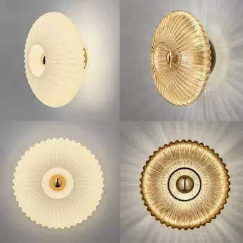 DARHYN Настенные светильники стеклянныеripple дымчато-серый