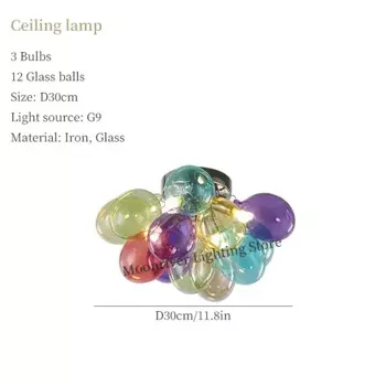 Современные креативные цветные подвесные светильники, магазин отеля, ресторана, художественный декор, стеклянная люстра, подвесной светильник для гостиной, декор комнаты