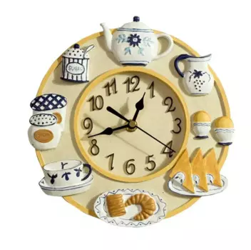 Современные модные европейские кухонные бесшумные настенные часы Kiso с декором для столовой