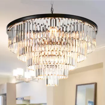 Современные светодиодные хрустальные люстры Luminaria Hotel лобби, черная круглая квадратная роскошная люстра для гостиной, подвесной светильник