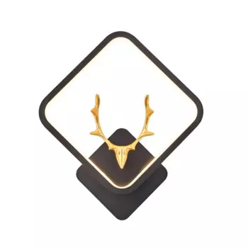 Современные светодиодные Настенные светильники с рогами, простые кольцевые Настенные светильники для спальни, прикроватный светильник для коридора, лестницы, скандинавский Декор светодиодный Светодиодный светильник с оленем