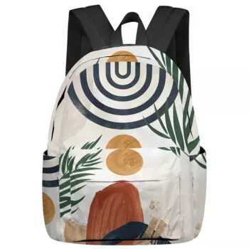 Современные женские и мужские рюкзаки с абстракцией геометрической формы в стиле бохо, Водонепроницаемый Школьный рюкзак для мальчиков и девочек, сумки для ноутбука, рюкзаки