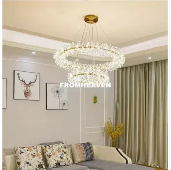 Современный хрустальный светодиодный подвесной светильник K9, люстра в скандинавском стиле для гостиной, современный светодиодный светильник для столовой