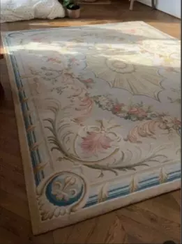 Современный короткий модный цветочный ковер для гостиной, журнальный столик, диван, окно, ковер, ковер ручной работы