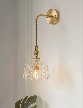 Настенный светильник WGNUUC, хрустальный, средневековый стиль