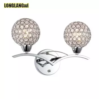 Современный кристалл Новый хромированный дизайн хрустальные Настенные светильники настенный светильник бра блеск светодиодный светильник приспособление для дома лампа