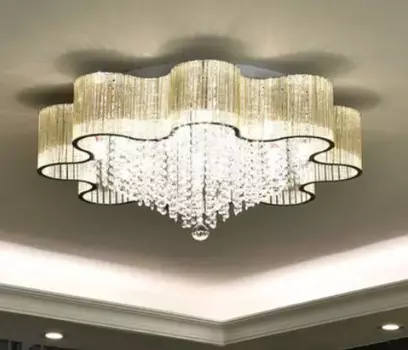 Современный простой светильник с цветком сливы, хрустальный светильник для гостиной, европейская спальня, атмосферный потолочный светильник светодиодный ресторанный светильник Light