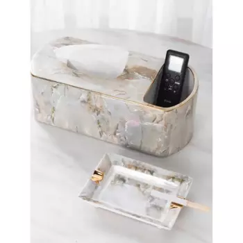 Современный роскошный стильный контейнер для салфеток, бытовой умный Многофункциональный обеденный стол с дистанционным управлением