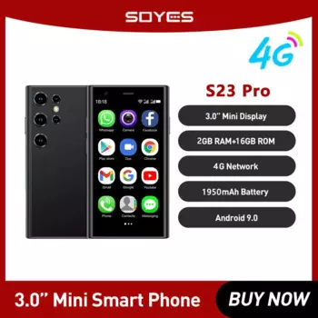 SOYES S23 Pro 4G Версия 3,0-дюймовый смартфон Android 9.0 2 ГБ ОЗУ 16 ГБ ПЗУ Компактный мобильный телефон с двумя SIM-картами в режиме ожидания